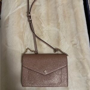 Kate Spade Glitter Crossbody Bag - Rose Gold EUC